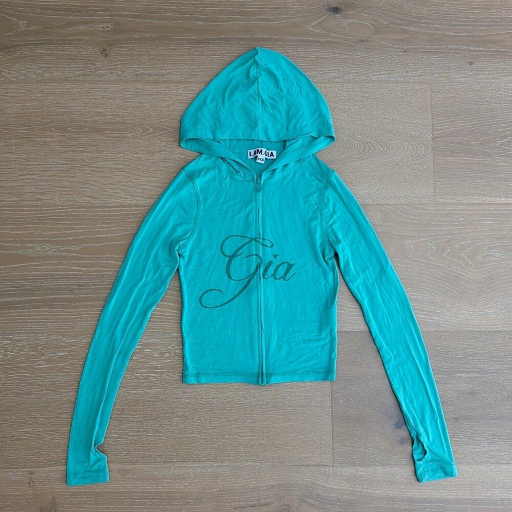I.AM.GIA Blare Hoodie Size XXS in Green Teal